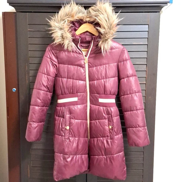 MICHAEL KORS Girls Walker Length Puffer Jacket - Picture 1 of 4
